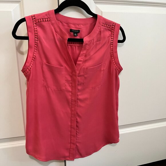 Ann Taylor button down sleeveless blouse XS - Picture 10 of 12